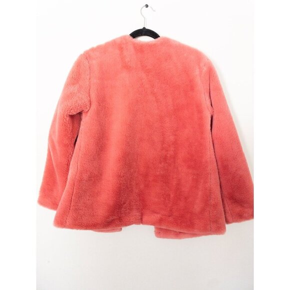 Bernardo Womens Coral Faux Fur Teddy Bear Coat Size XS - Picture 3 of 11